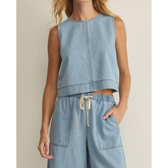 Z SUPPLY Tops - NEW Z SUPPLY sun seeker tank in light denim
